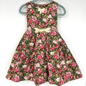 Lovely Lace Baby Girl Floral Green Dress‎